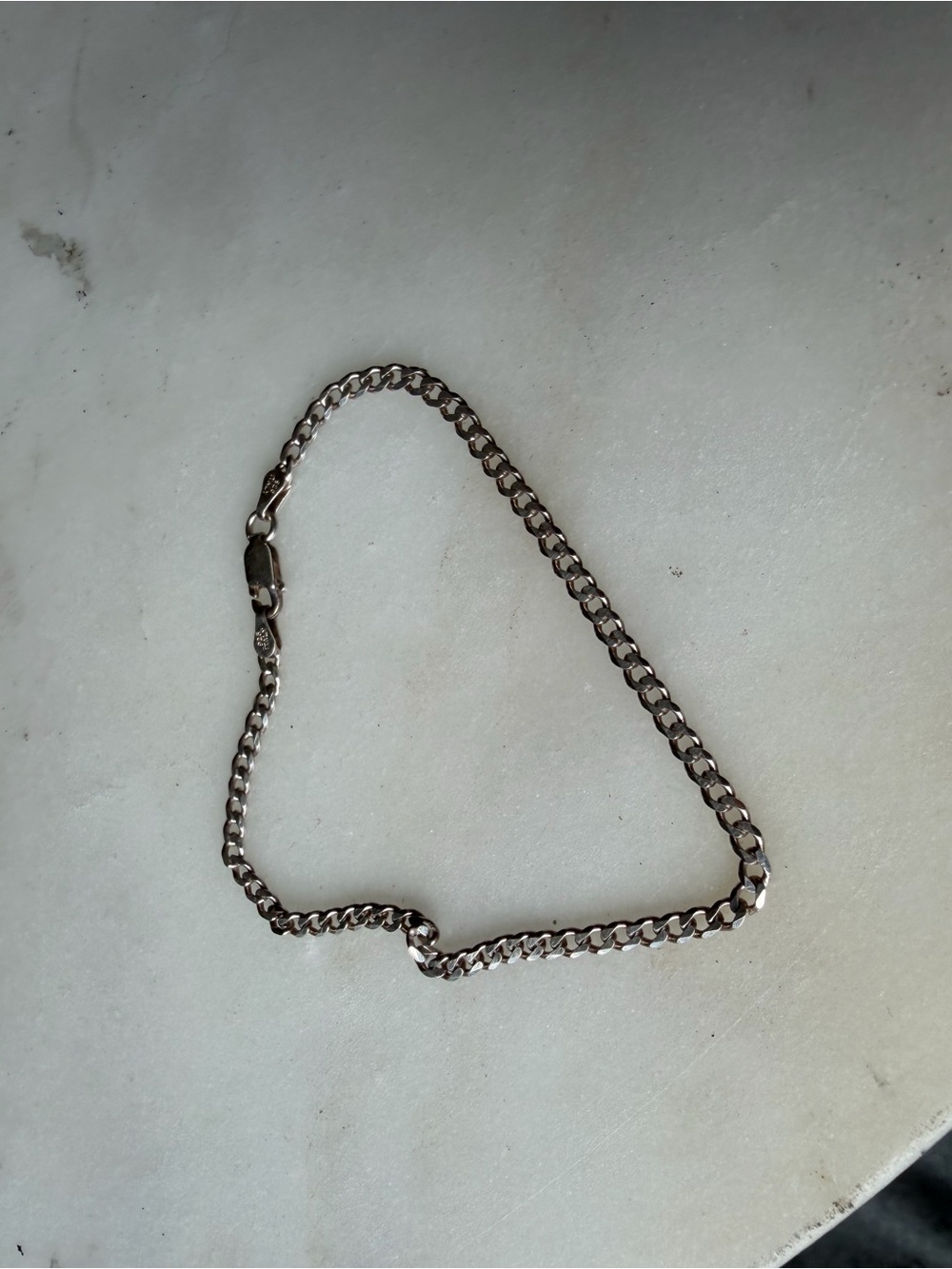 Men's 925 Silver Chain Bracelet